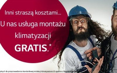 Klimatyzator LG z usługą instalacji gratis!