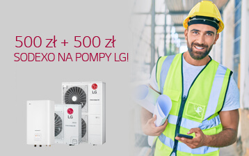 500 + 500 SODEXO dla instalatorów pomp ciepła LG!